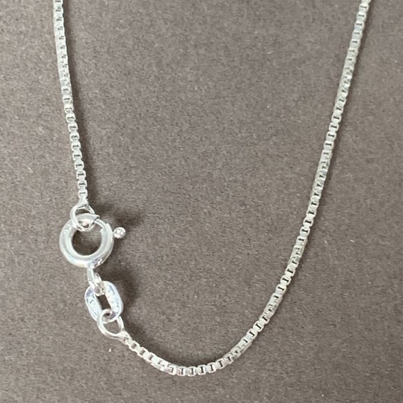 NEW 24" Real Silver 1mm 019 Box Chain - Picture 4 of 6